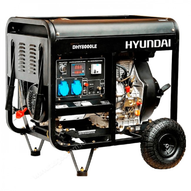 Дизельный генератор Hyundai DHY 8000LE