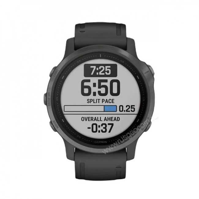Часы Garmin Fenix 6S Sapphire серый DLC с черным ремешком Часы Garmin Fenix 6S Sapphire серый DLC с черным ремешком