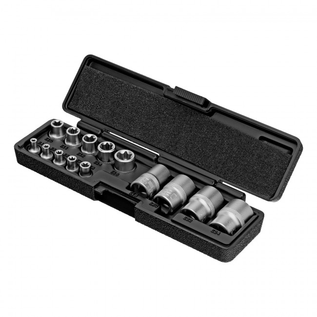 Набор головок Torx 1/4, 3/8, 1/2, 14 предметов Stels Набор головок Torx 1/4, 3/8, 1/2, 14 предметов Stels