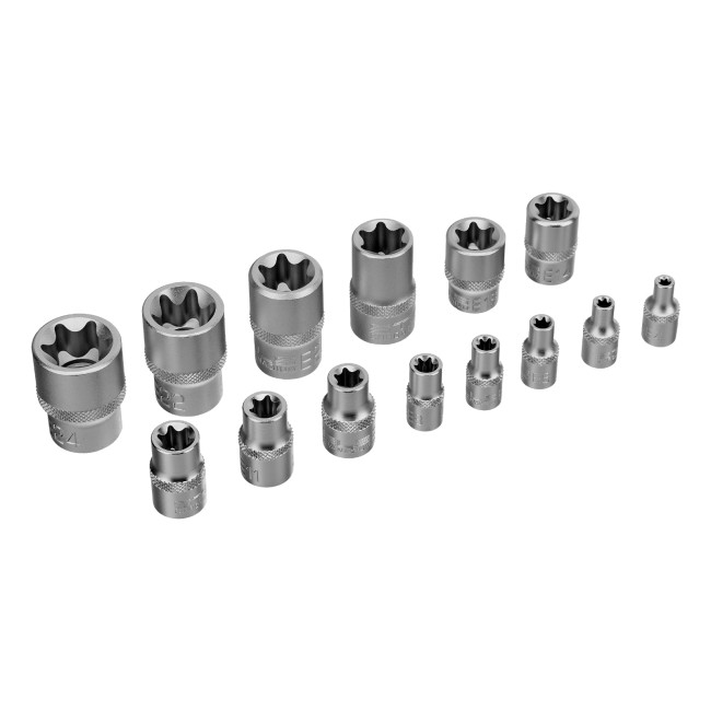 Набор головок Torx 1/4, 3/8, 1/2, 14 предметов Stels Набор головок Torx 1/4, 3/8, 1/2, 14 предметов Stels