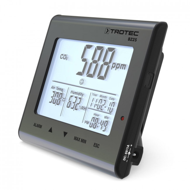 Термогигрометр Trotec BZ25 с анализом углекислого газа (CO₂) Термогигрометр Trotec BZ25 с анализом углекислого газа (CO₂)