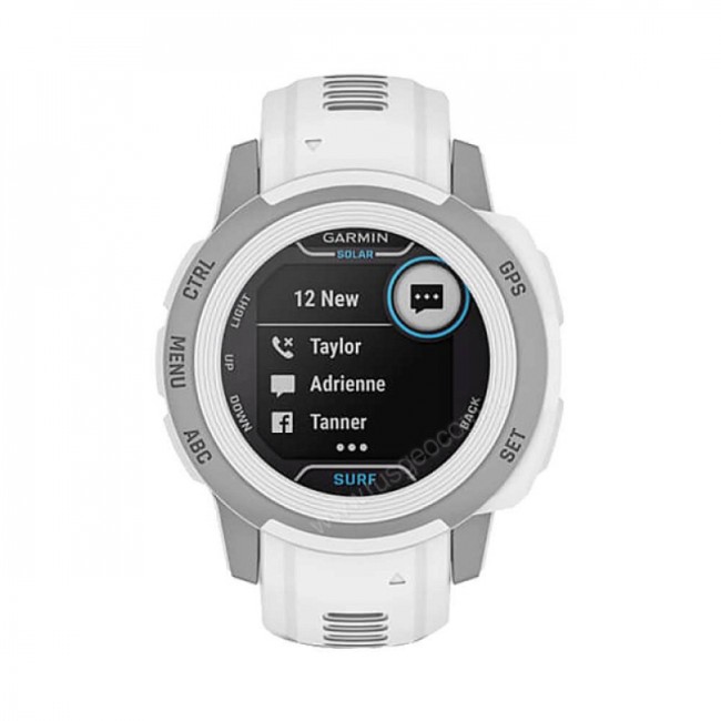Часы Garmin Instinct 2s Solar Surf белый с серебристым безелем